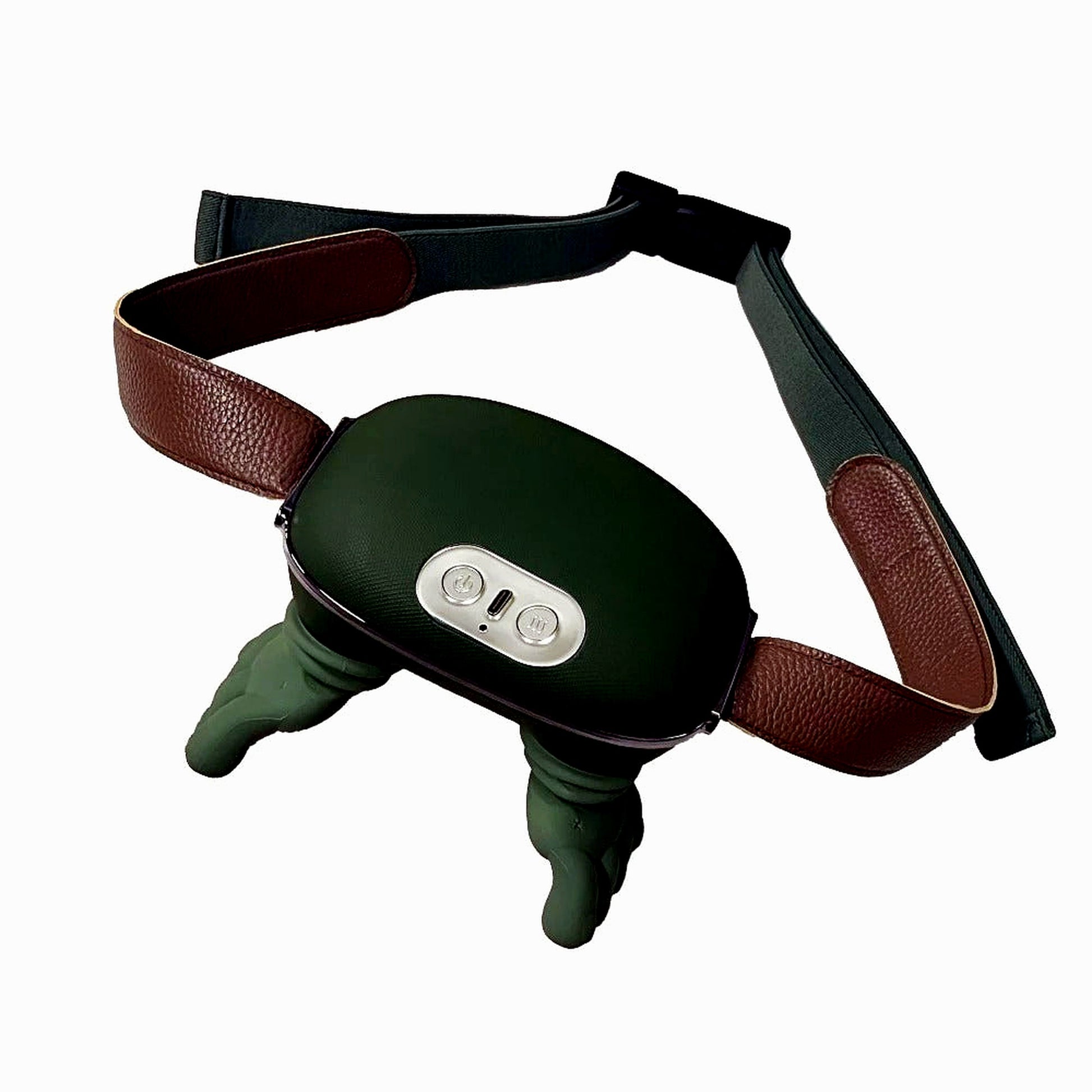 Sage-green 4D neck and shoulder massager product photo