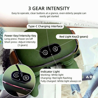 3-gear intensity controls and buttons
