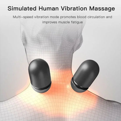 Heated Neck Support Pillow — Vibration & Optional Gentle Stretch