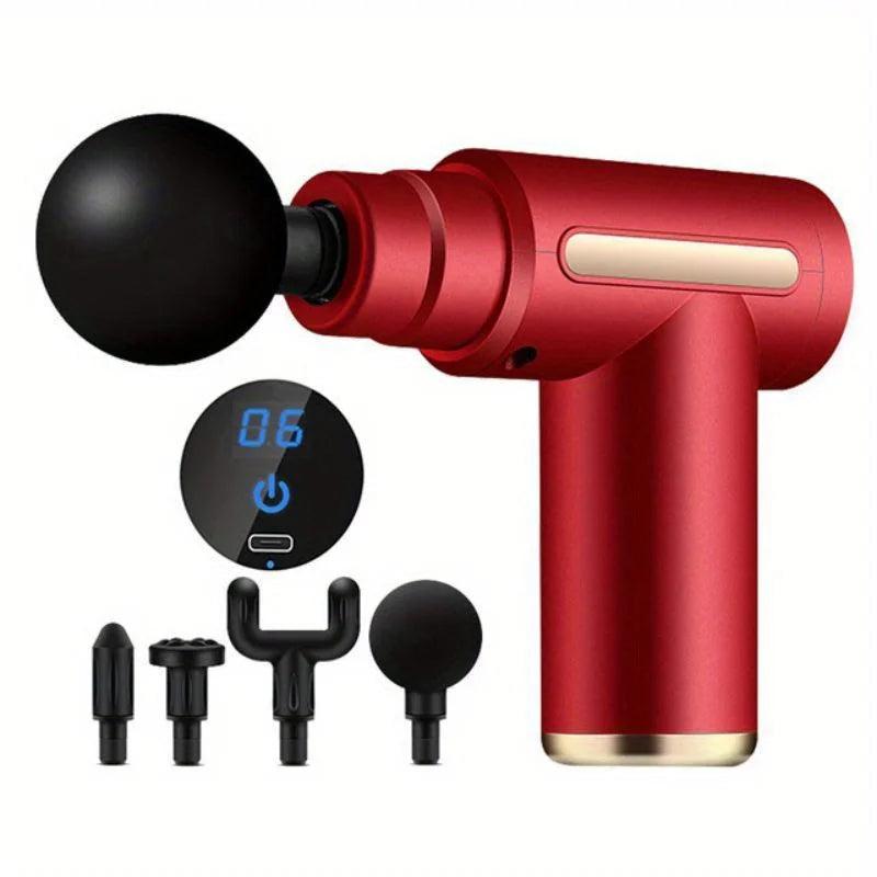 Mini Percussion Massage Gun — 6-Speed Deep Tissue Massager for Muscle Recovery
