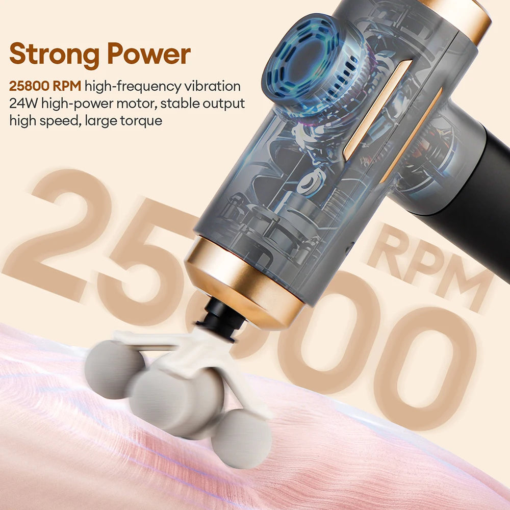 11-in-1 Percussion Massage Gun — 99 Adjustable Speeds