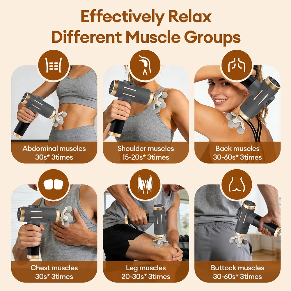 11-in-1 Percussion Massage Gun — 99 Adjustable Speeds
