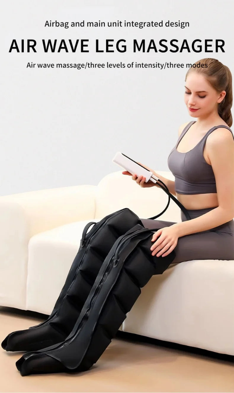 Air Wave Leg Massager — 360° Compression Therapy for Leg Pain and Fatigue