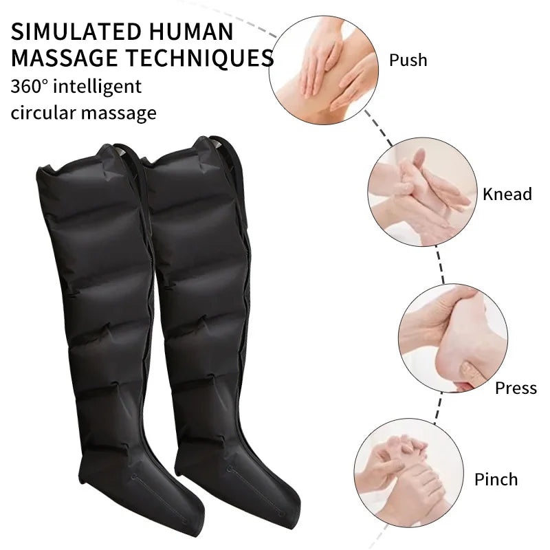 Air Wave Leg Massager — 360° Compression Therapy for Leg Pain and Fatigue