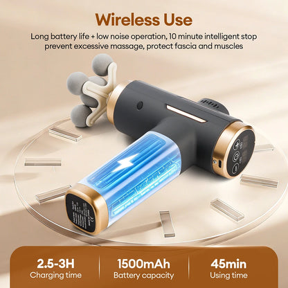 11-in-1 Percussion Massage Gun — 99 Adjustable Speeds