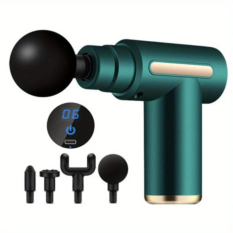 Mini Percussion Massage Gun — 6-Speed Deep Tissue Massager for Muscle Recovery
