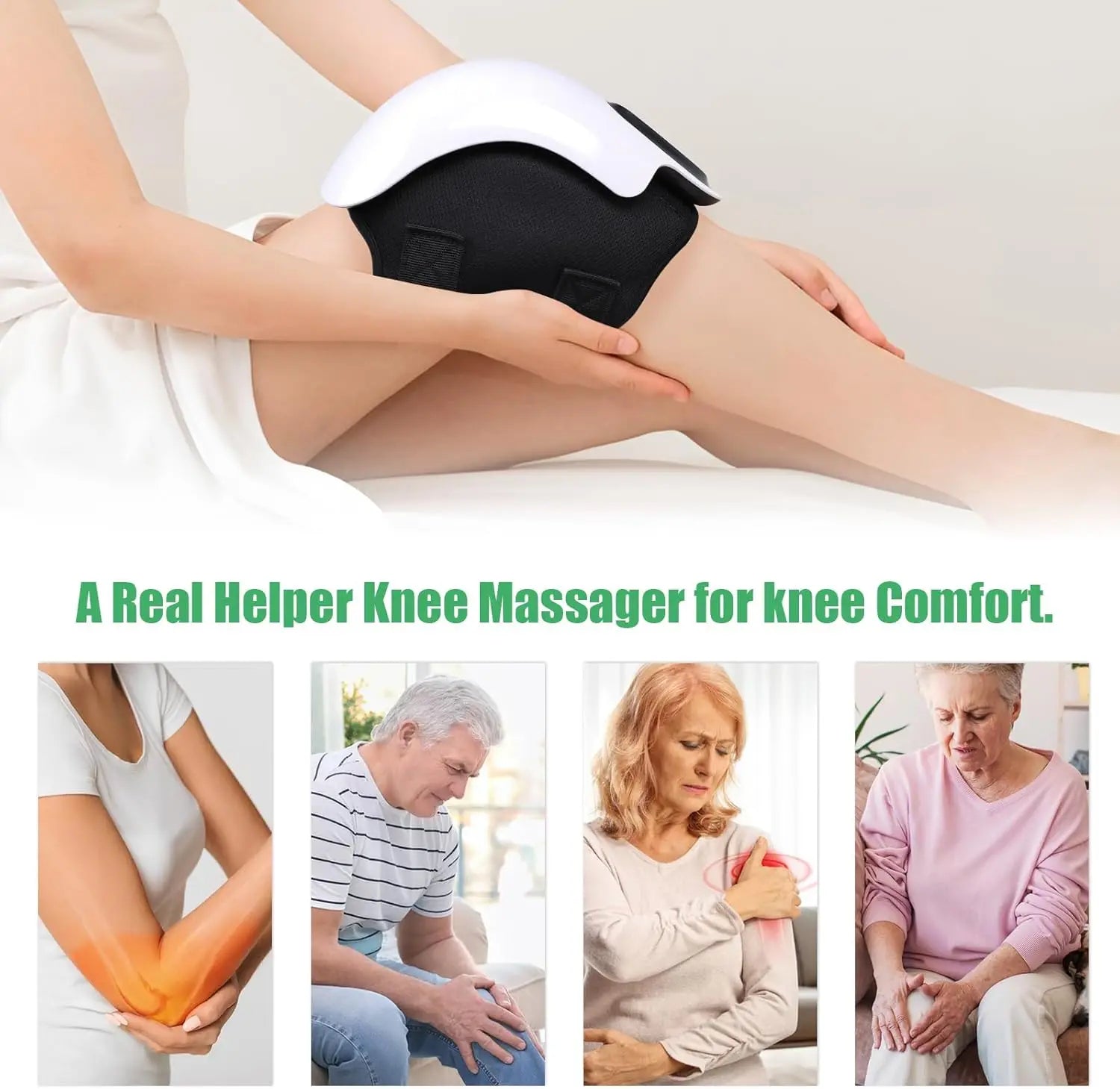 Smart Knee Massager — Infrared Heat and Vibration Therapy for Knee Pain Relief