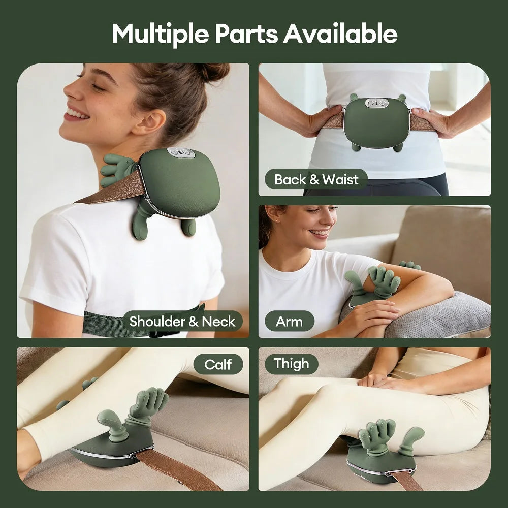Massager used on neck, shoulder, back, waist, arm, calf and thigh