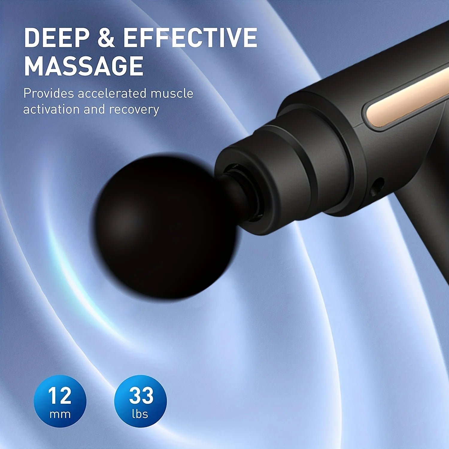 Mini Percussion Massage Gun — 6-Speed Deep Tissue Massager for Muscle Recovery