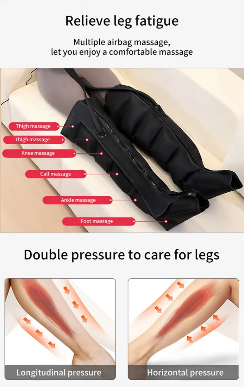Air Wave Leg Massager — 360° Compression Therapy for Leg Pain and Fatigue