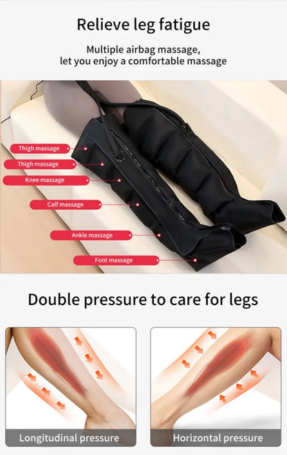 Air Wave Leg Massager — 360° Compression Therapy for Leg Pain and Fatigue