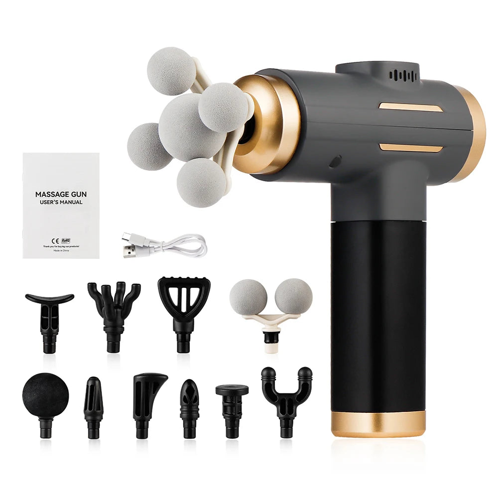 11-in-1 Percussion Massage Gun — 99 Adjustable Speeds