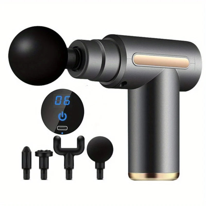 Mini Percussion Massage Gun — 6-Speed Deep Tissue Massager for Muscle Recovery