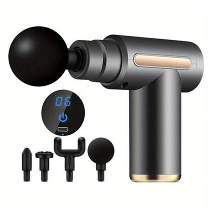 Mini Percussion Massage Gun — 6-Speed Deep Tissue Massager for Muscle Recovery