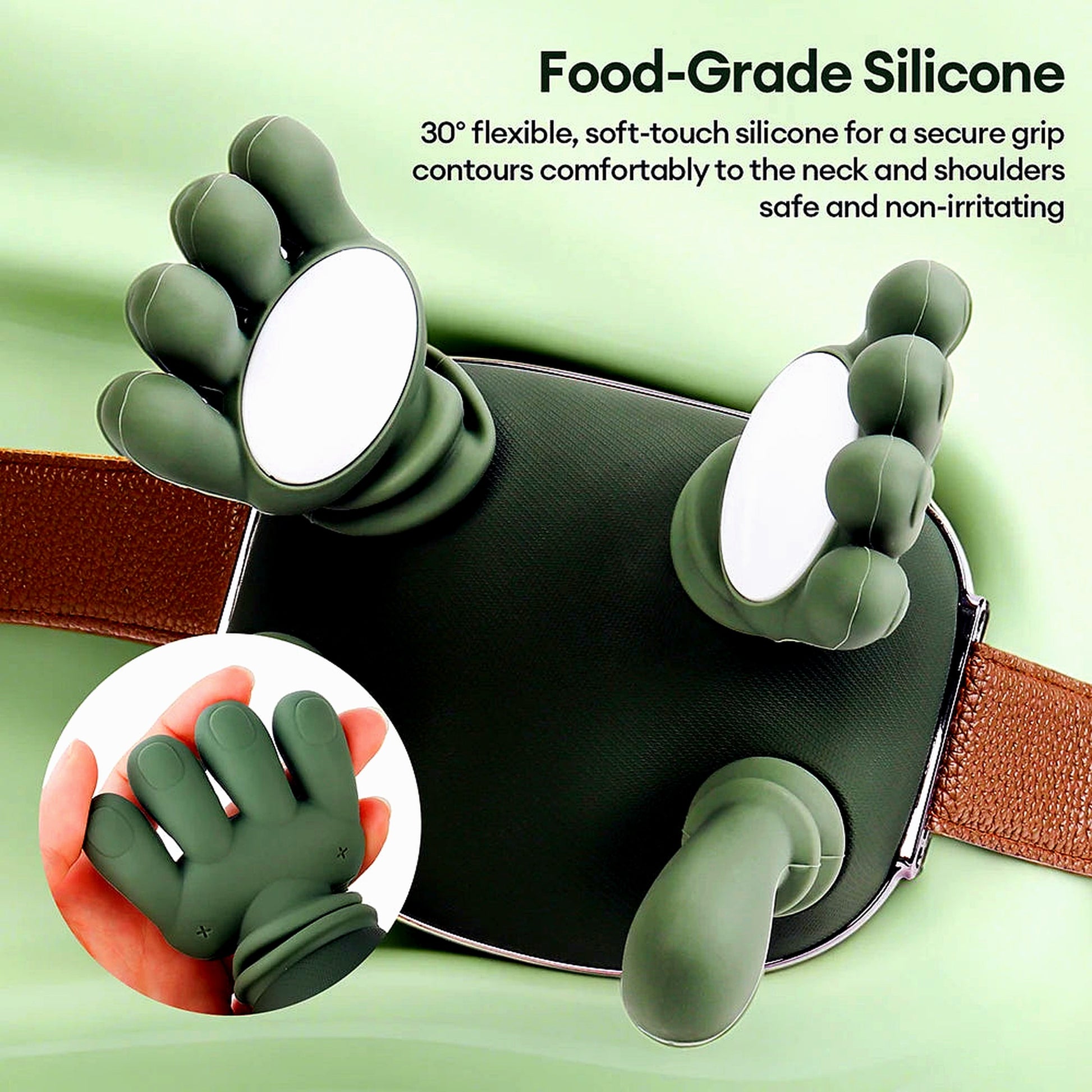 Food-grade silicone 4D massage fingers close-up